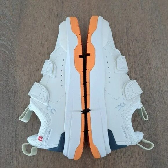 On THE ROGER Kids - Color: Ivory / Orange - Size: Kid 10.5 - Picture 7 of 9
